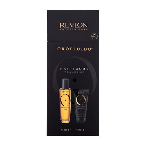 Olej na vlasy Revlon Professional Orofluido Elixir 50 ml poškozená krabička Kazeta