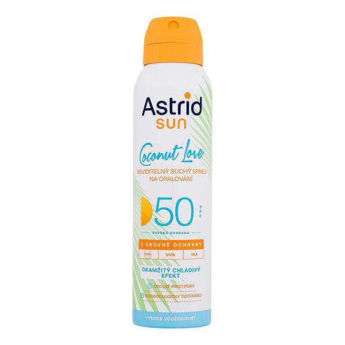Opalovací přípravek na tělo Astrid Sun Coconut Love Dry Mist Spray SPF50 150 ml