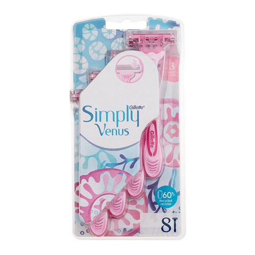 Holicí strojek Gillette Venus 3 Simply 8 ks poškozená krabička