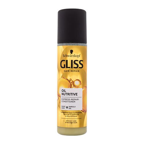 Kondicionér Schwarzkopf Gliss Oil Nutritive Express-Repair-Conditioner 200 ml poškozený flakon