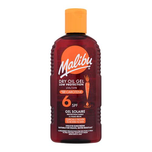 Opalovací přípravek na tělo Malibu Dry Oil Gel With Carotene SPF6 200 ml