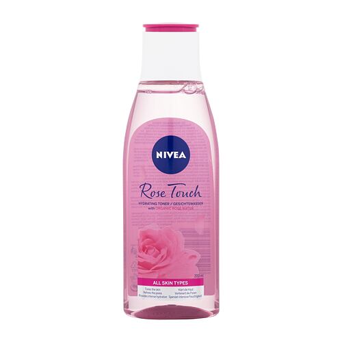 Pleťová voda a sprej Nivea Rose Touch Hydrating Toner 200 ml poškozený flakon