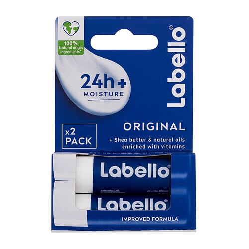 Balzám na rty Labello Original 24h Moisture Lip Balm Duo 2x4,8 g poškozená krabička