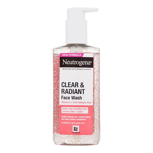 Čisticí gel Neutrogena Clear & Radiant Face Wash 200 ml