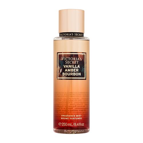 Tělový sprej Victoria´s Secret Vanilla Amber Bourbon 250 ml poškozený flakon