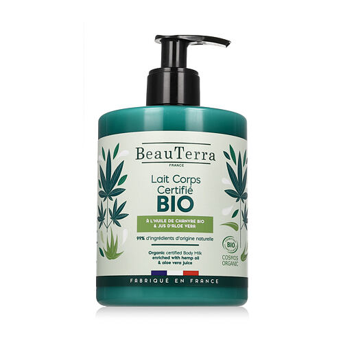 Tělové mléko BeauTerra Bio Hemp and Aloe Vera Body Milk 500 ml