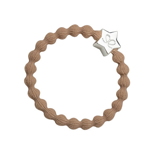 Gumička na vlasy By Eloise London Silver Star Nude 1 ks Nude