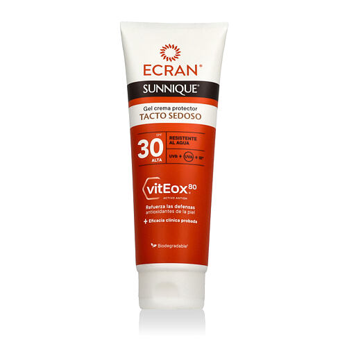 Opalovací přípravek na tělo Ecran Sunnique Silky Touch Protective Gel Cream SPF30 250 ml