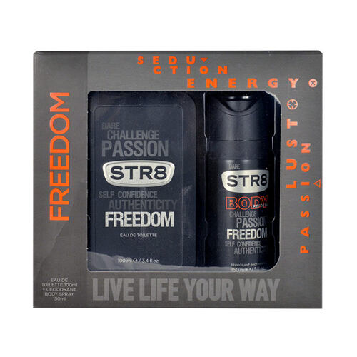 Toaletní voda STR8 Freedom 100 ml poškozená krabička Kazeta