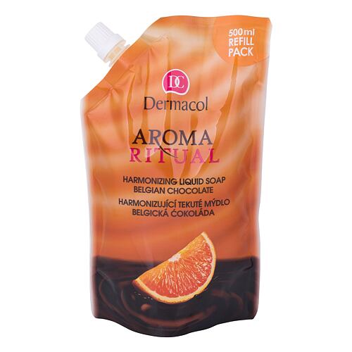 Tekuté mýdlo Dermacol Aroma Ritual Belgian Chocolate Náplň 500 ml
