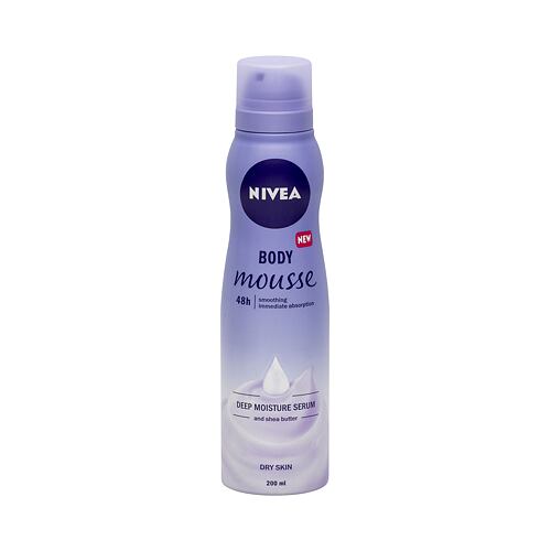 Tělové mléko Nivea Body Mousse Shea Butter 48h 200 ml