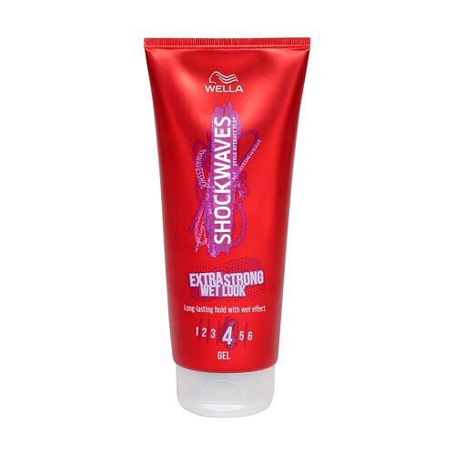 Gel na vlasy Wella Shockwaves Extra Strong Wet Look 200 ml