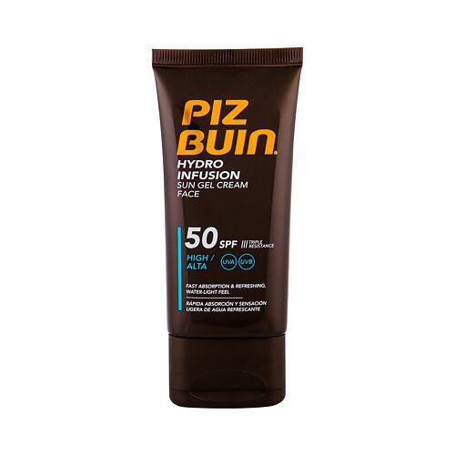 Opalovací přípravek na obličej PIZ BUIN Hydro Infusion SPF50 50 ml poškozená krabička
