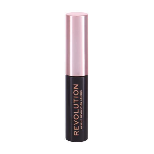 Gel a pomáda na obočí Makeup Revolution London Brow Gel 6 ml Dark Brown poškozená krabička