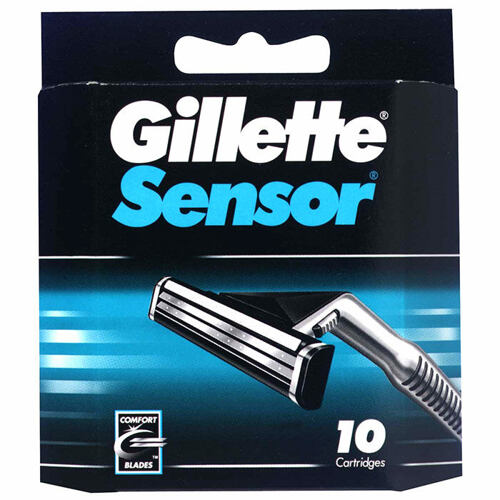 Náhradní břit Gillette Sensor  10 ks poškozená krabička