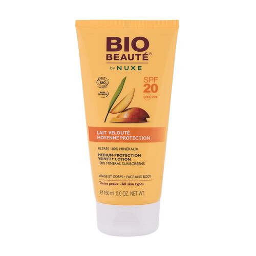 Opalovací přípravek na tělo NUXE BIO BEAUTÉ Meidum Protection Velvety Lotion SPF20 150 ml
