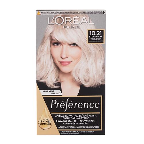 Barva na vlasy L'Oréal Paris Préférence 60 ml 10.21