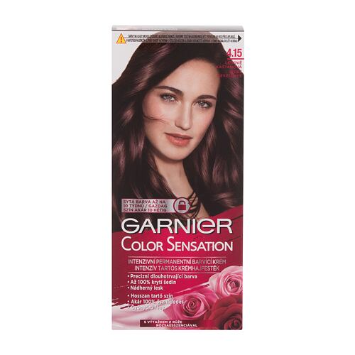 Barva na vlasy Garnier Color Sensation 40 ml 4.15 Icy Chestnut