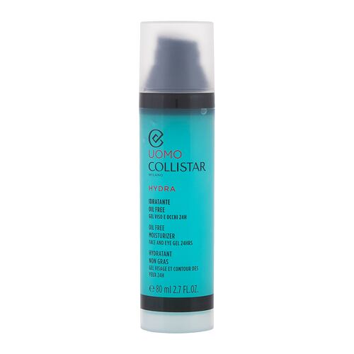 Pleťový gel Collistar Uomo Hydra Oil Free Moisturizer Face and Eye Gel 80 ml