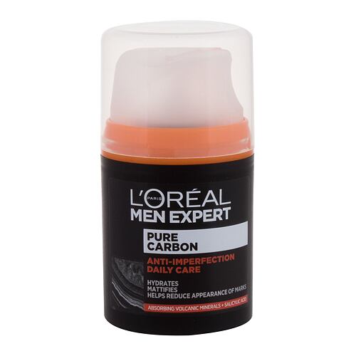 Denní pleťový krém L'Oréal Paris Men Expert Pure Carbon Anti-Imperfection Daily Care 50 ml poškozená krabička