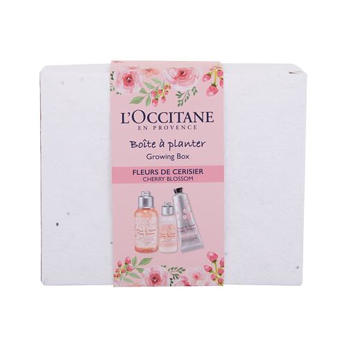 Sprchový gel L'Occitane Cherry Blossom Growing Box 75 ml poškozená krabička Kazeta