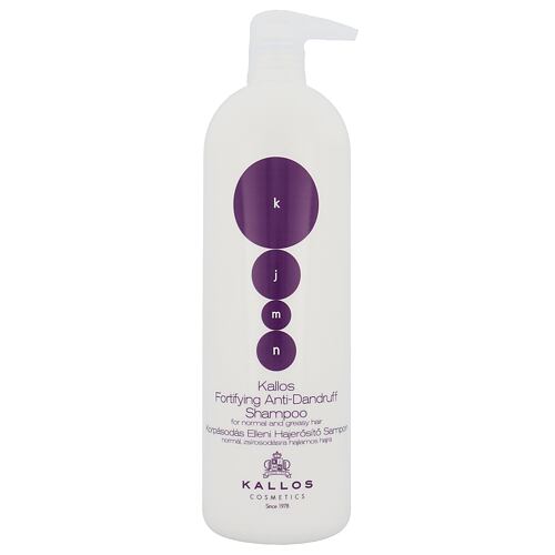 Šampon Kallos Cosmetics KJMN Fortifying Anti-Dandruff 1000 ml poškozený flakon