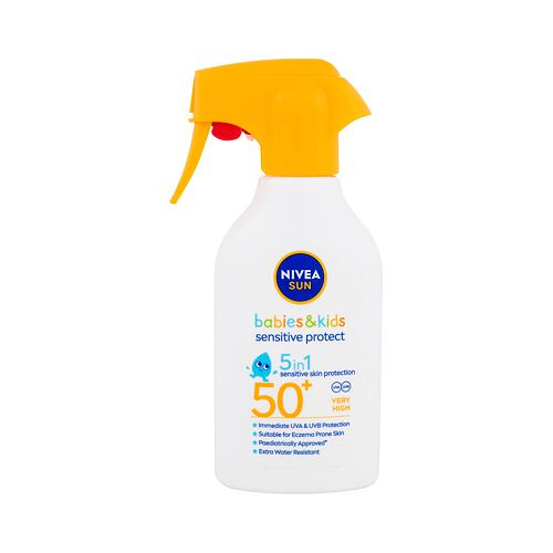 Opalovací přípravek na tělo Nivea Sun Babies & Kids Sensitive Protect Spray SPF50+ 270 ml