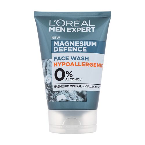 Čisticí gel L'Oréal Paris Men Expert Magnesium Defence Face Wash 100 ml