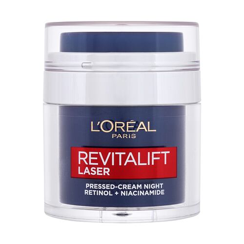 Noční pleťový krém L'Oréal Paris Revitalift Laser Pressed-Cream Night Retinol + Niacinamide 50 ml poškozená krabička