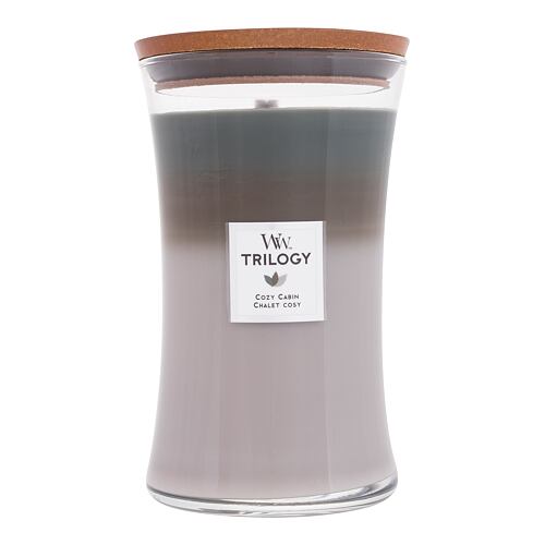 Vonná svíčka WoodWick Trilogy Cozy Cabin 610 g