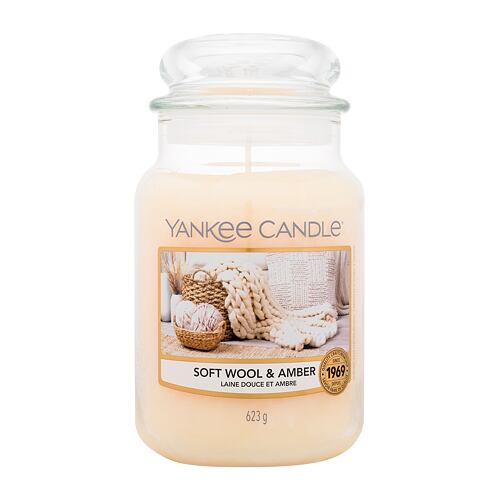 Vonná svíčka Yankee Candle Soft Wool & Amber 623 g
