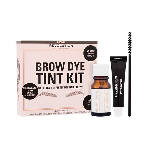 Barva na obočí Makeup Revolution London Brow Dye Tint Kit 5 ml Brown