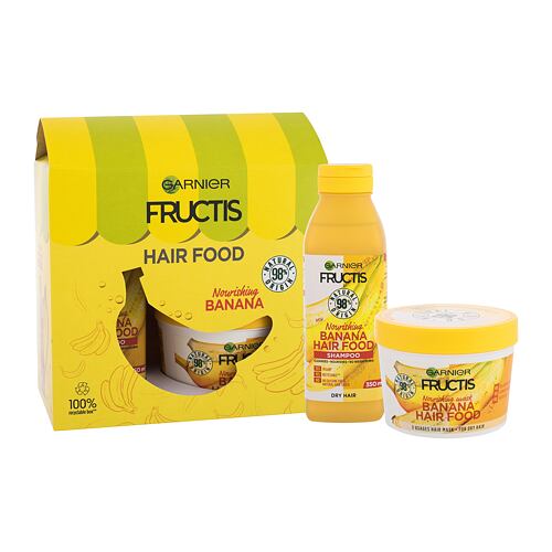 Šampon Garnier Fructis Hair Food Banana 350 ml poškozená krabička Kazeta