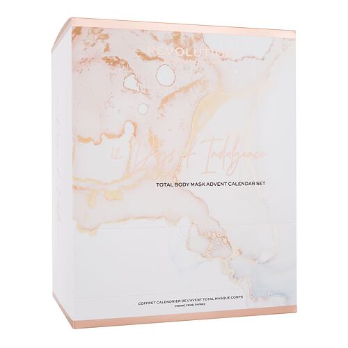 Pleťová maska Revolution Skincare 12 Days Of Indulgence Total Body Mask Advent Calendar 1 ks poškozená krabička Kazeta