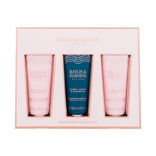 Krém na ruce Baylis & Harding Jojoba, Vanilla & Almond Oil Signature Collection 50 ml poškozená krabička Kazeta