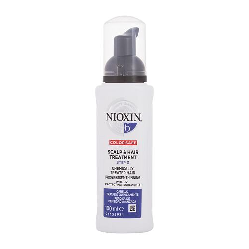 Bezoplachová péče Nioxin System 6 Scalp & Hair Treatment 100 ml poškozená krabička