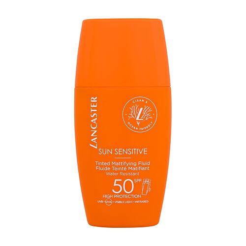 Opalovací přípravek na obličej Lancaster Sun Sensitive Tinted Mattifying Fluid SPF50 30 ml