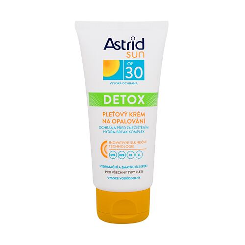 Opalovací přípravek na obličej Astrid Sun Detox Face Cream SPF30 50 ml