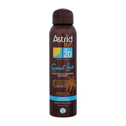 Opalovací přípravek na tělo Astrid Sun Coconut Love Dry Easy Oil Spray SPF20 150 ml