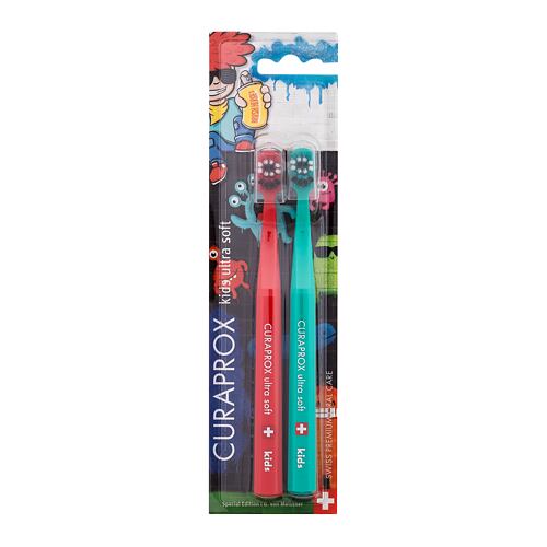 Klasický zubní kartáček Curaprox Kids Ultra Soft Duo Graffiti Edition 2 ks