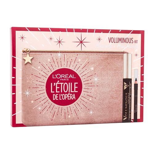 Řasenka L'Oréal Paris Voluminous Kit 7,5 ml Extra-Black bez krabičky Kazeta