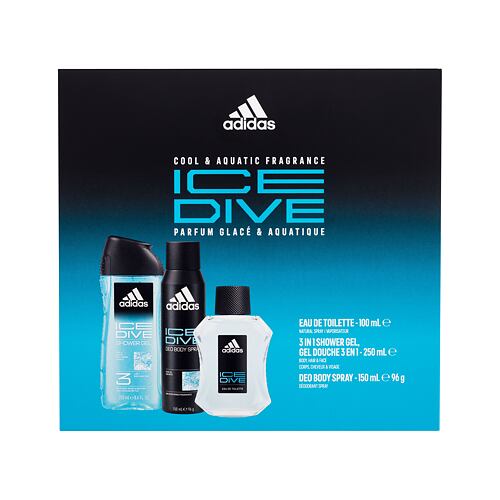 Toaletní voda Adidas Ice Dive 100 ml poškozená krabička Kazeta