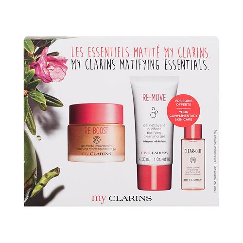 Pleťový gel Clarins My Clarins Matifying Essentials 50 ml Kazeta