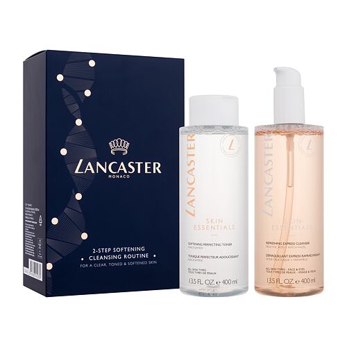 Čisticí voda Lancaster Skin Essentials 2-Step Softening Cleansing Routine 400 ml poškozená krabička Kazeta