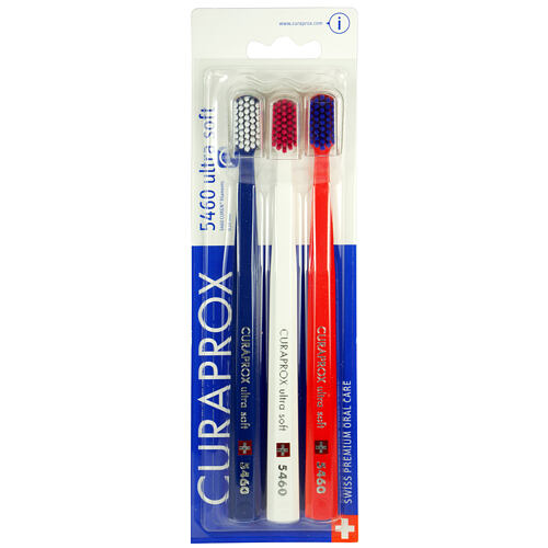 Klasický zubní kartáček Curaprox 5460 Ultra Soft Trio 3 ks