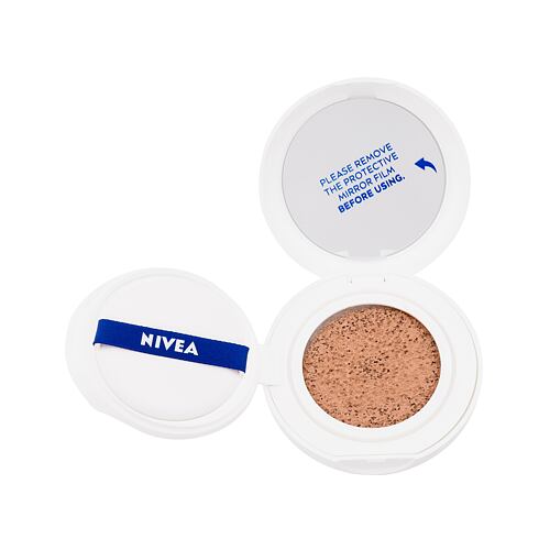 Make-up Nivea Cellular Expert Finish 3in1 Care Cushion SPF15 15 g 03 Dark poškozená krabička