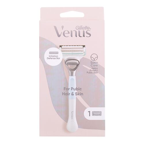 Holicí strojek Gillette Venus Satin Care For Pubic Hair & Skin 1 ks poškozená krabička