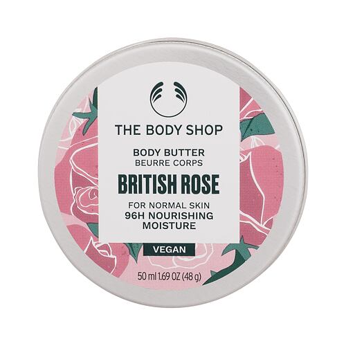 Tělové máslo The Body Shop British Rose 50 ml