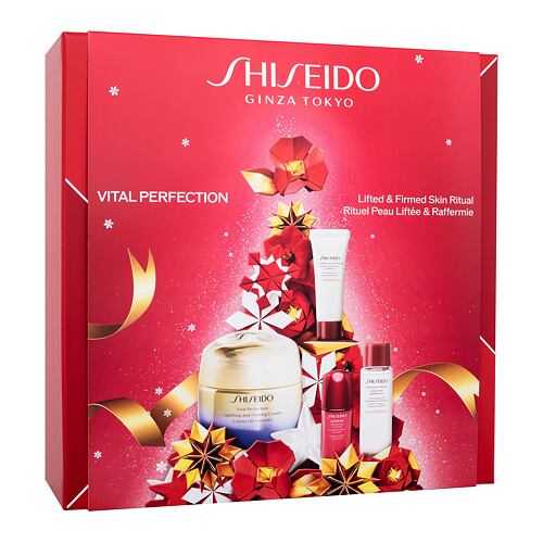 Denní pleťový krém Shiseido Vital Perfection Lifted & Firmed Skin Ritual 50 ml poškozená krabička Kazeta