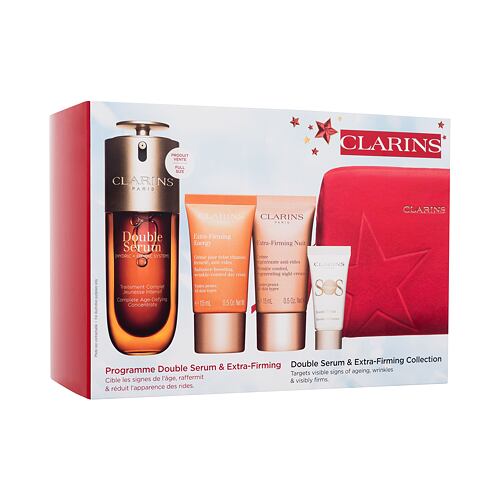 Pleťové sérum Clarins Double Serum & Extra-Firming Collection 50 ml poškozená krabička Kazeta